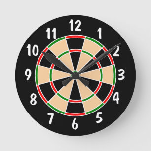 Dartboard Wall klok. Ronde Klok