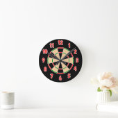 Dartboard Wall klok. Ronde Klok (Huis)