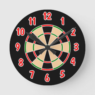 Dartboard Wall klok. Ronde Klok
