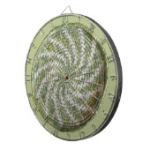 Dartboard - White Spiral on Green Dartbord (Voorkant Rechts)