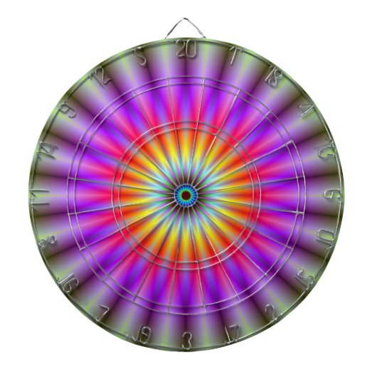 Dartboard-wiel van kleur dartbord (Voorkant)