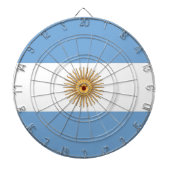 Dartboard with Flag of Argentina Dartbord (Voorkant)