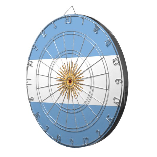 Dartboard with Flag of Argentina Dartbord (Voorkant Rechts)