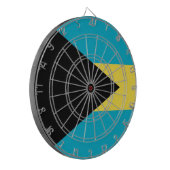 Dartboard with Flag of Bahamas Dartbord (Voorkant Links)