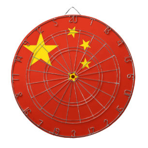 Dartboard with Flag of China Dartbord
