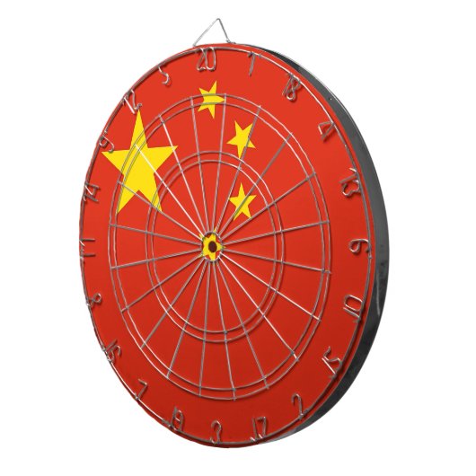 Dartboard with Flag of China Dartbord (Voorkant Rechts)