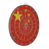 Dartboard with Flag of China Dartbord (Voorkant Links)