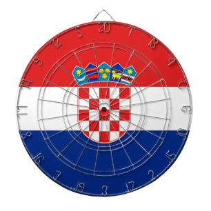 Dartboard with Flag of Croatia Dartbord