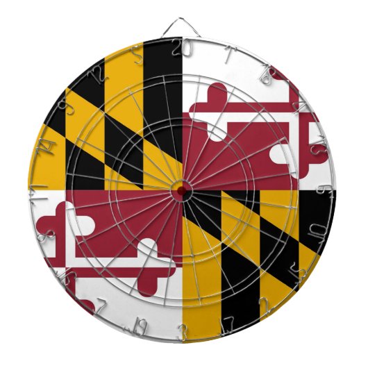 Dartboard with Flag of Maryland, USA Dartbord (Voorkant)