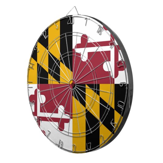 Dartboard with Flag of Maryland, USA Dartbord (Voorkant Rechts)