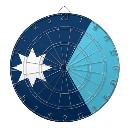 Dartboard with Flag of Minnesota, USA Dartbord (Voorkant)