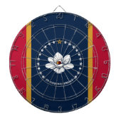 Dartboard with Flag of Mississippi State, USA Dartbord (Voorkant)