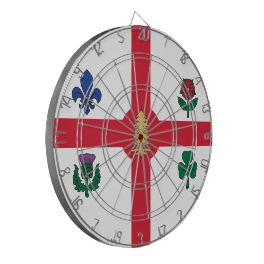 Dartboard with Flag of Montreal, Canada Dartbord (Voorkant Links)