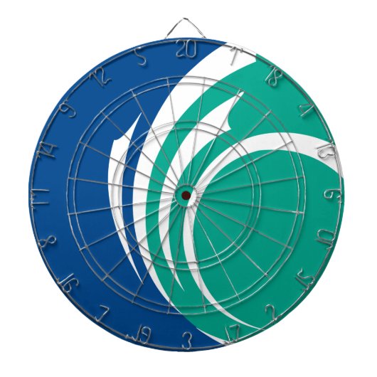 Dartboard with Flag of Ottawa, Canada Dartbord (Voorkant)