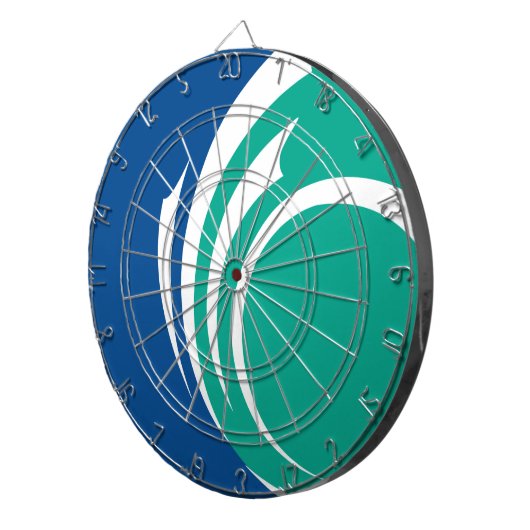 Dartboard with Flag of Ottawa, Canada Dartbord (Voorkant Rechts)