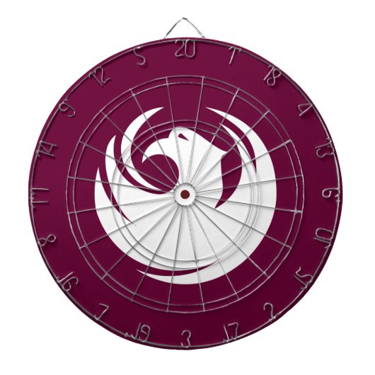 Dartboard with Flag of Phoenix City, Arizona Dartbord (Voorkant)