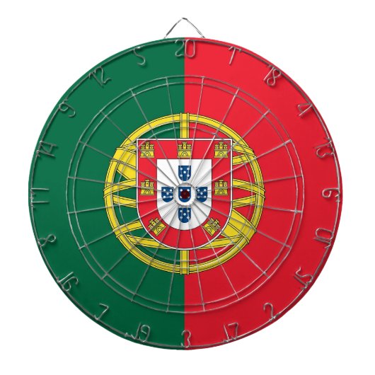 Dartboard with Flag of Portugal Dartbord (Voorkant)