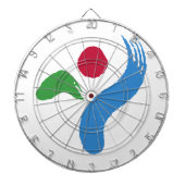 Dartboard with Flag of Seoul, South Korea Dartbord (Voorkant)
