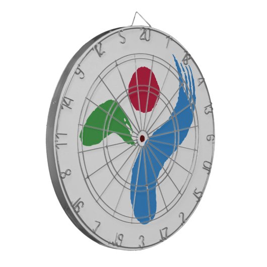 Dartboard with Flag of Seoul, South Korea Dartbord (Voorkant Links)
