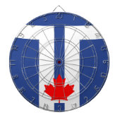 Dartboard with Flag of Toronto, Canada Dartbord (Voorkant)