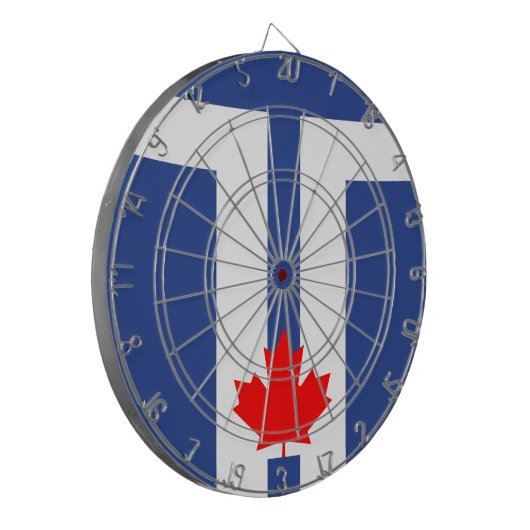 Dartboard with Flag of Toronto, Canada Dartbord (Voorkant Links)