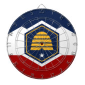Dartboard with Flag of Utah State, USA Dartbord (Voorkant)