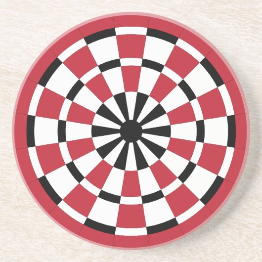 Dartboard Zandsteen Onderzetter (Voorkant)