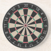 Dartboard Zandsteen Onderzetter (Voorkant)