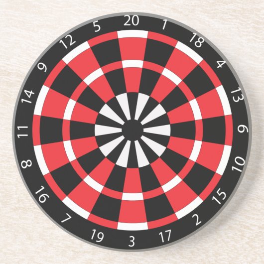 Dartboard Zandsteen Onderzetter (Voorkant)