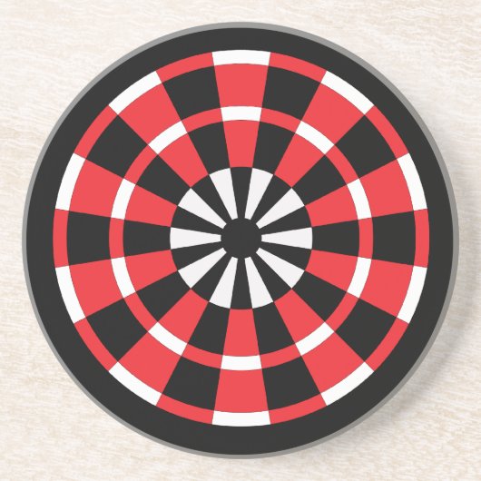 Dartboard Zandsteen Onderzetter (Voorkant)