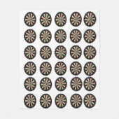 Dartboards Bullseye Pattern, Medium Fleece Blanket Deken (Voorkant)