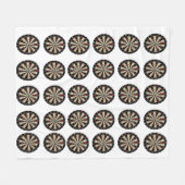 Dartboards Bullseye Pattern, Medium Fleece Blanket Deken (Voorkant (Horizontaal))
