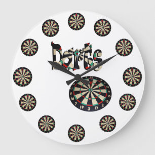 Dartboards en kunststofnaam, ronde, grote wandklok