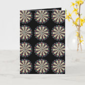 Dartboards_On_Black,_Birthday_Greeting_Card. Kaart (Gele Bloem)