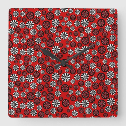 Dartboards Vierkante Klok (Voorkant)