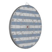 Dartbord Blauw & Wit Stripe (Voorkant Links)