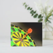Dartbord Briefkaart (Staand voorkant)