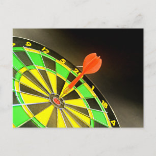 Dartbord Briefkaart