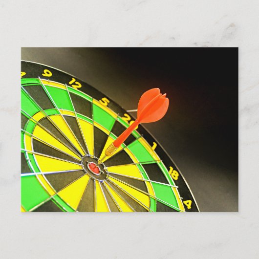 Dartbord Briefkaart (Voorkant)
