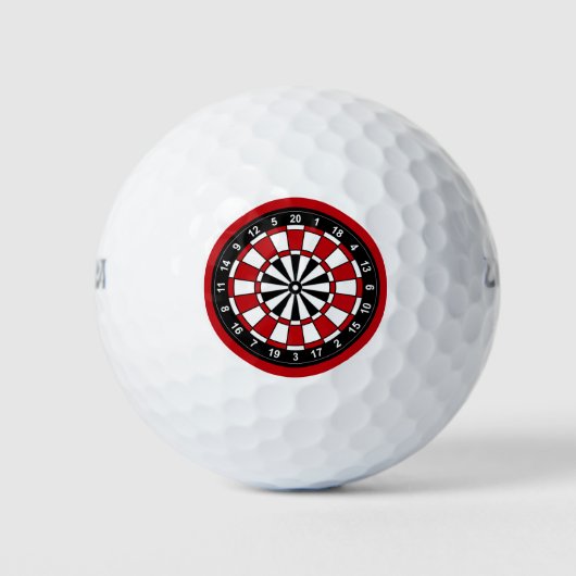Dartbord Doel Thema Golfballen (Voorkant)