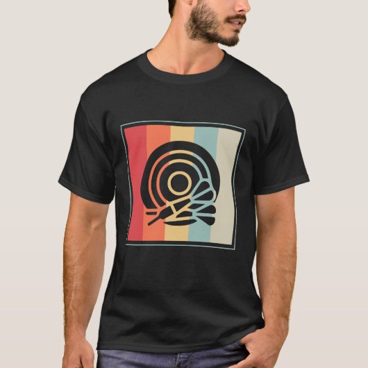 Dartbord Doelwit Pijltjespunt T-shirt (Voorkant)