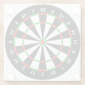 Dartbord Glazen Onderzetter (Achterkant)