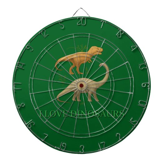 Dartbord - Ik hou van dinosauriërs (Voorkant)