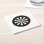 Dartbord Kartonnen Onderzetters (Schuin)