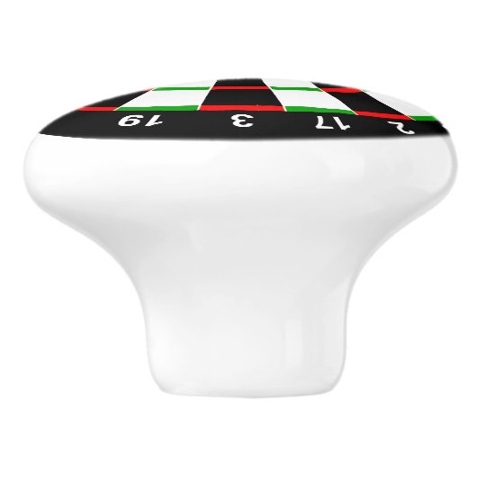 Dartbord Keramische Knop (Zijkant)