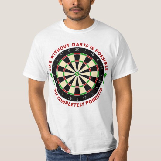 Dartbord - Leven zonder darts is mogelijk 1 T-shirt (Voorkant)