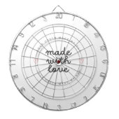 Dartbord Made with Love" Premium Dartbord (Voorkant)