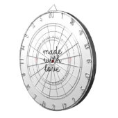 Dartbord Made with Love" Premium Dartbord (Voorkant Rechts)