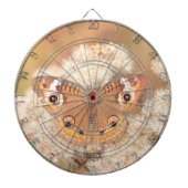 Dartbord met buckeye vlinder (Voorkant)