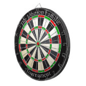 Dartbord met eigen familienaam (Voorkant Rechts)